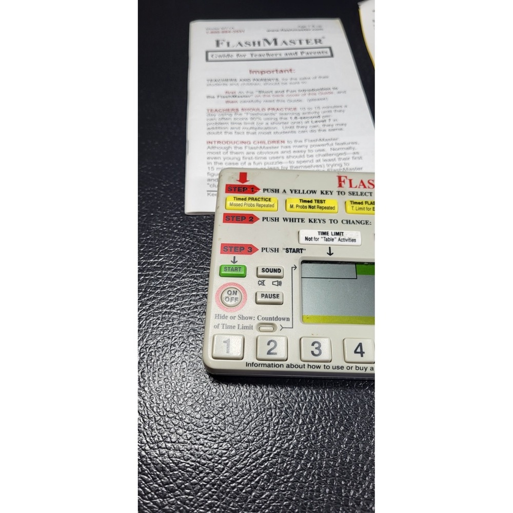 Flash Master Math Tables Electronic Learning Tool Model MT1A Tested Working - Picture 2 of 8